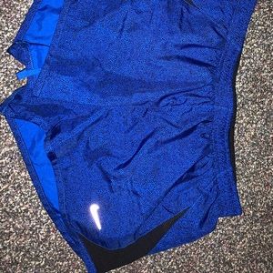 Blue nike women’s running shorts